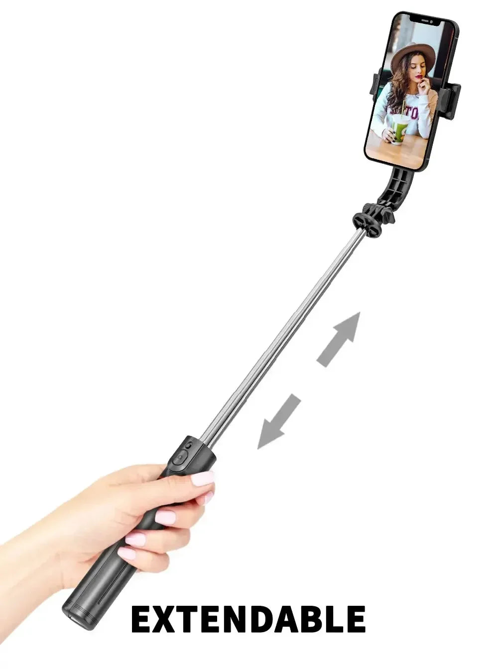 Wireless Selfie Stick for Smartphone 44 Inch Tripod with Bluetooth Remote Foldable Stand for Vlog Shooting Record
