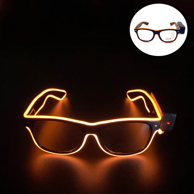 New Cool Wireless Glowing LED Light Up Glasses For Rave Festival Party Luminous Neon Mosaic Sunglasses club disco Eye Glasses