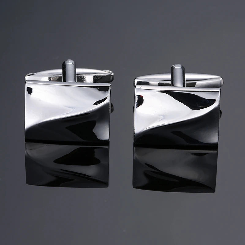 High quality men's French shirt cufflinks brand new fashion laser metal Chinese knot cufflinks manufacturer wholesale