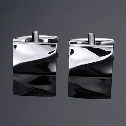 High quality men's French shirt cufflinks brand new fashion laser metal Chinese knot cufflinks manufacturer wholesale