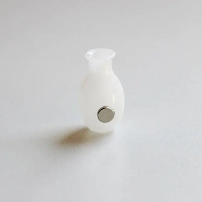 。Fridge Magnets Place Flower Arrangements Decoration Mini Glass Vase Fridge Magnet Creative 3D Vase Micro Landscape Ornament