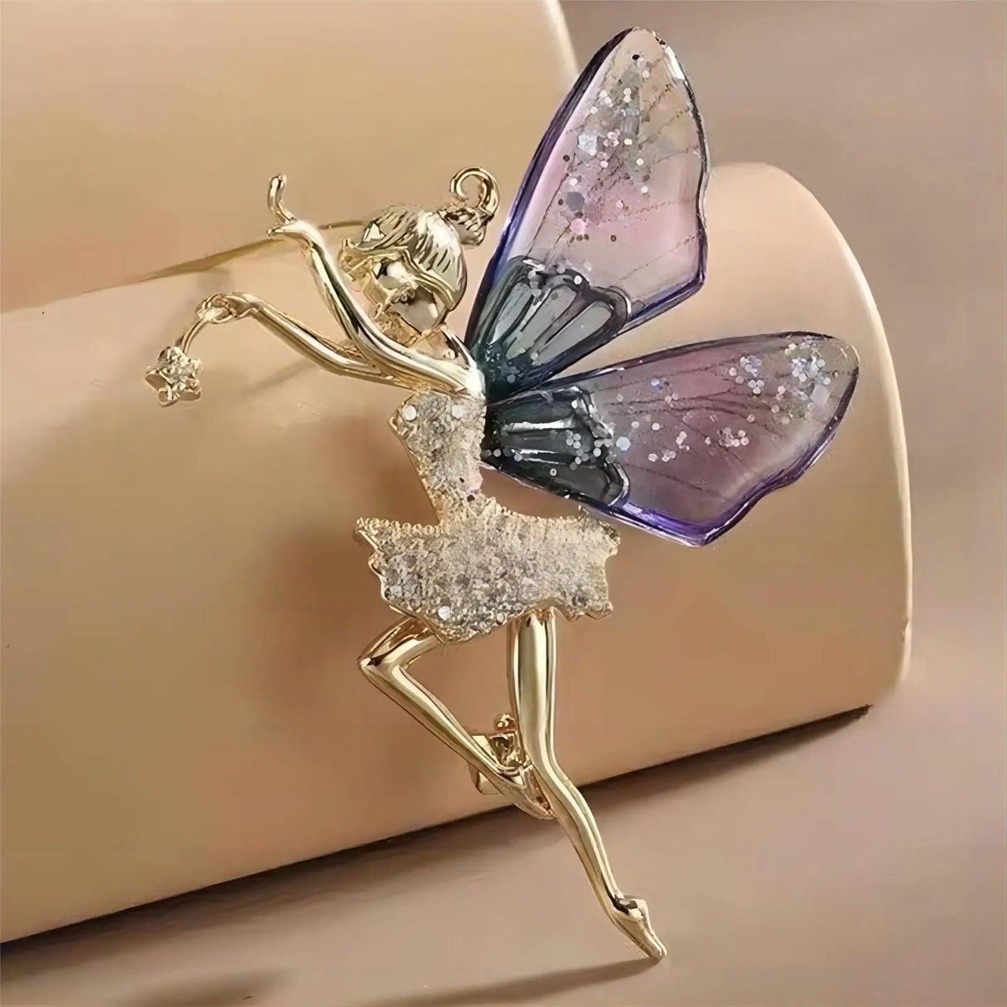 Multicolour Trendy Acrylic Brooches Faery Elf Butterfly Dragonfly For Women Fashion Insect Jewelry For Birthday Party Daily
