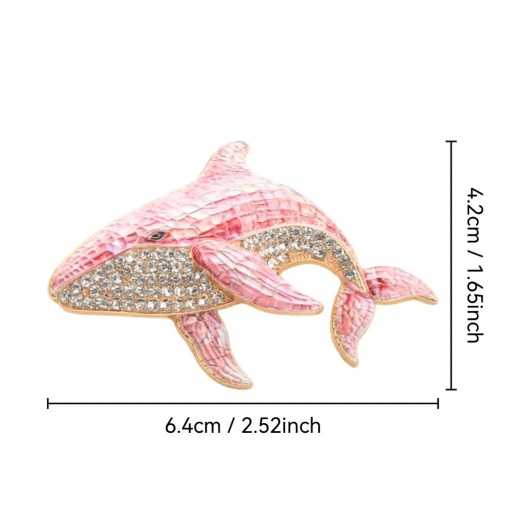 Baroque-style Luxury Whale Animal Design Brooches for Men and Women, Jewelry and Accessories, Wedding, Holiday, and Party Gifts