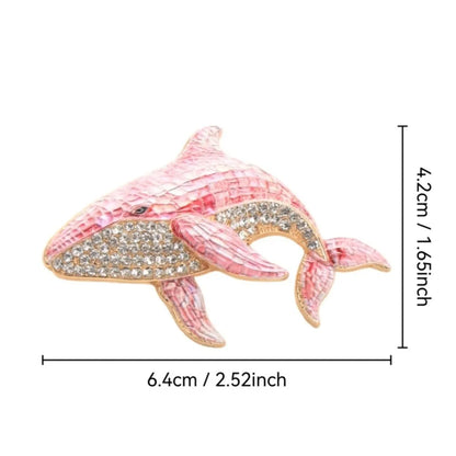 Baroque-style Luxury Whale Animal Design Brooches for Men and Women, Jewelry and Accessories, Wedding, Holiday, and Party Gifts