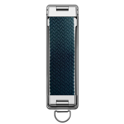 Foldable Sticky Back Phone Stand with Rainbow Strap Breathable Design and Lanyard Hole Multi Functional Portable Holder