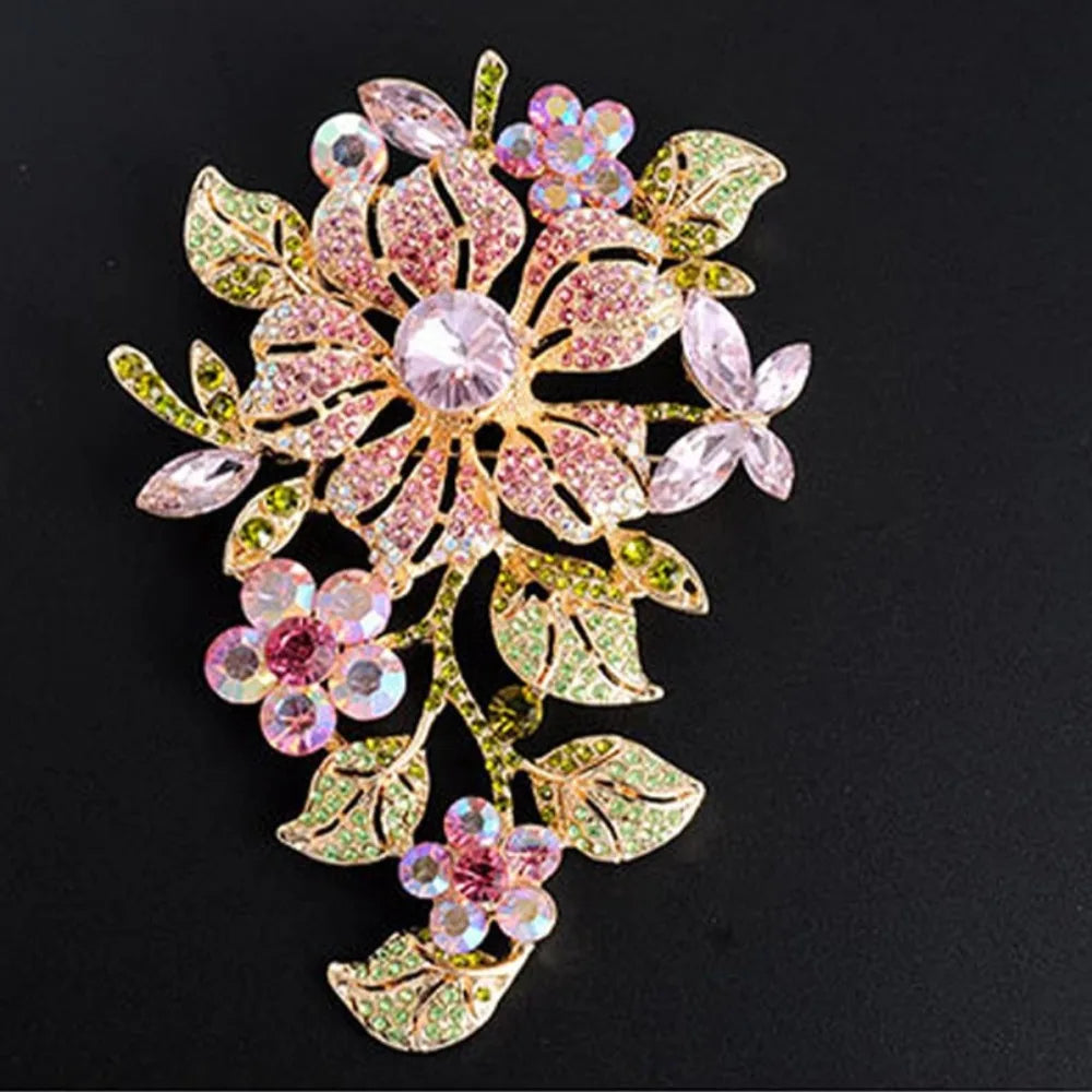 Baroque Luxury Flower Design Men's and Women's Brooch Pins，Jewelry & Accessories，Wedding Holiday Party Couple Surprise Gift