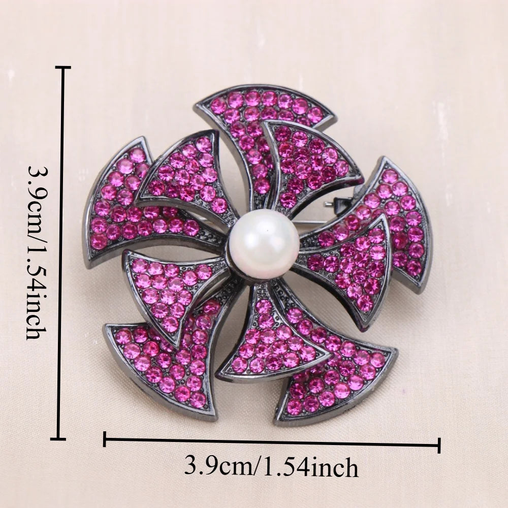 Baroque Luxury Floral Design Brooches for Men and Women, Jewelry, Fashion Accessories, Couple's Gifts, Holiday and Party Gifts
