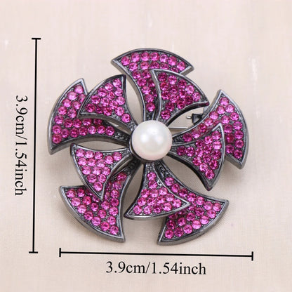 Baroque Luxury Floral Design Brooches for Men and Women, Jewelry, Fashion Accessories, Couple's Gifts, Holiday and Party Gifts