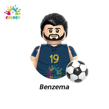 Kids Toys Football Stars Building Blocks Sport Player Mini Action Figures Toys For Boys Christmas Gifts
