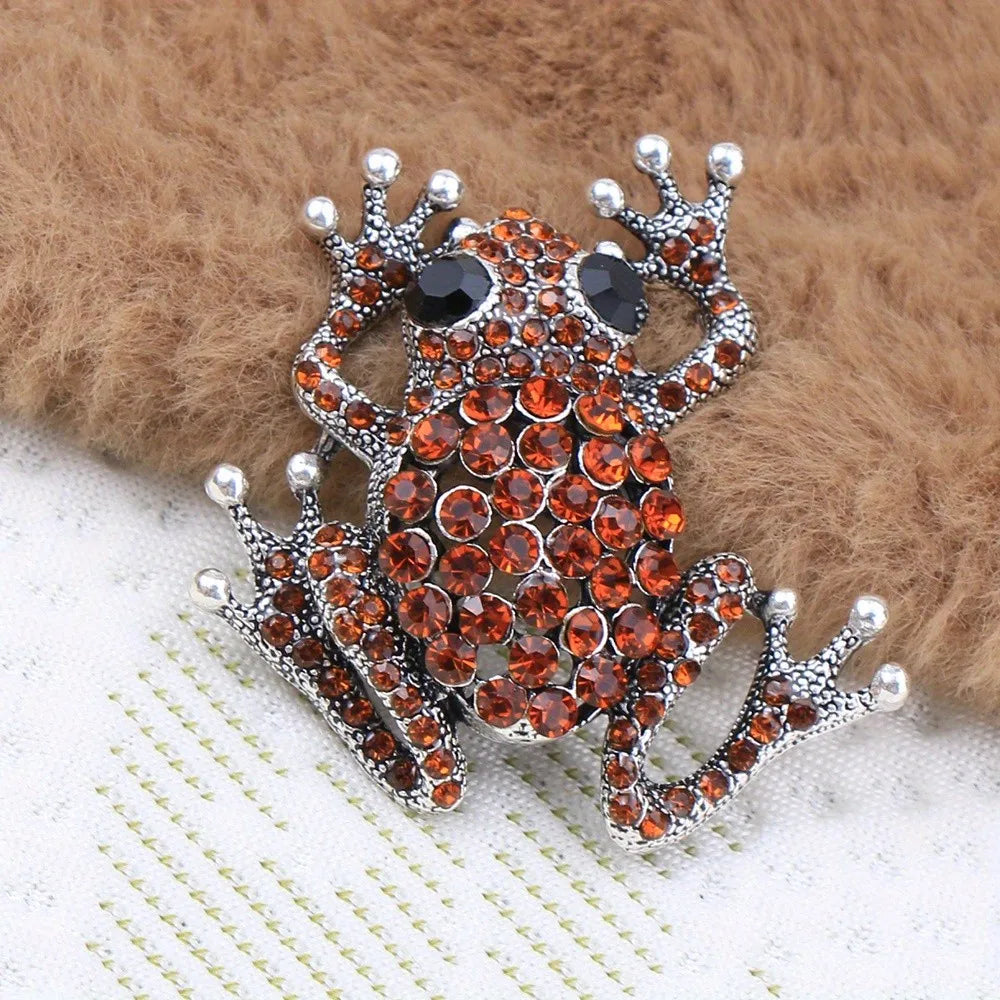 Baroque Luxury Frog Collection: Brooches and Pins for Men and Women, Jewelry, Fashion Accessories, and Party Gifts