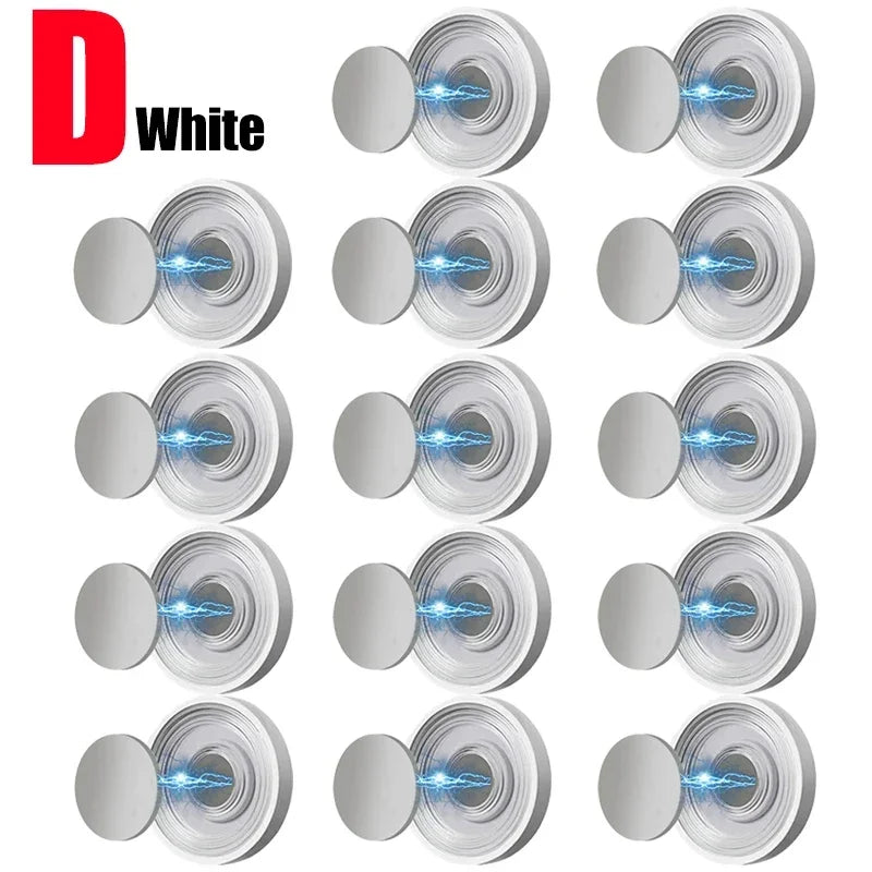 2sets - Strong Magnetic Hooks Anti-Lost Magnet Holder Remote Control Storage Hooks Wall Mount Fridge Stickers Hook for Home Organizer