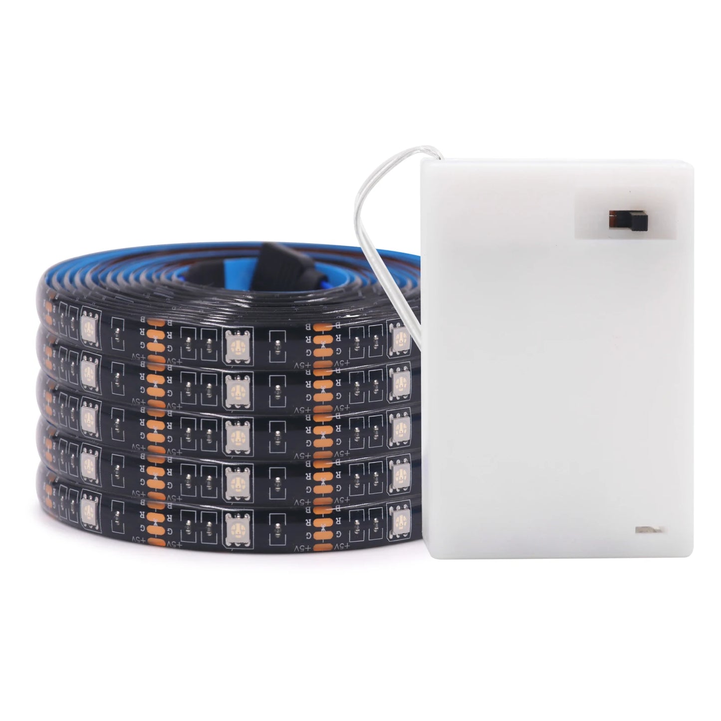 3AA Battery Power RGB Led Strip Light 5V 5050 with 3/17/24Key Remote Control Flexible Tape Waterproof Led Light TV Backlight