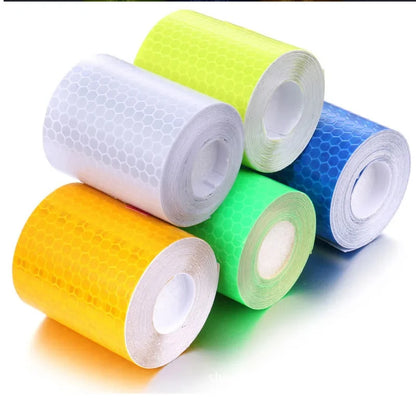Solid Color Reflective Stickers Personality Waterproof Car Class Modification Warning Signs Highlighting Safety Reflective Strip