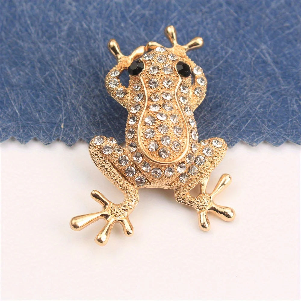 Baroque Luxury Frog Collection: Brooches and Pins for Men and Women, Jewelry, Fashion Accessories, and Party Gifts