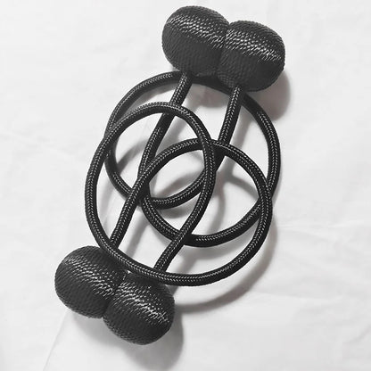 2pcs curtain tiebacks, a pair set, magnetic ropes, light luxury magnetic curtain buckles.