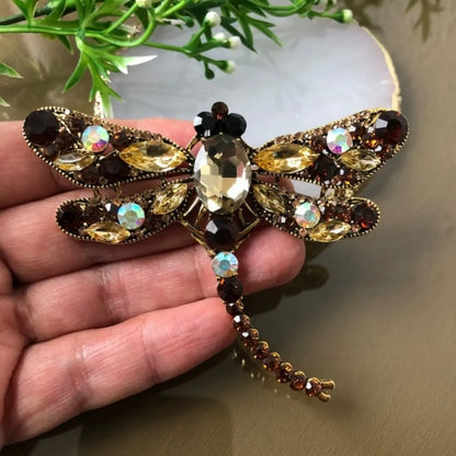 Baroque Luxury Beautiful Dragonfly Design Men's Women's Brooch Pins，Jewelry & Accessories，WeddingHolidayPartyCoupleSurprise Gift