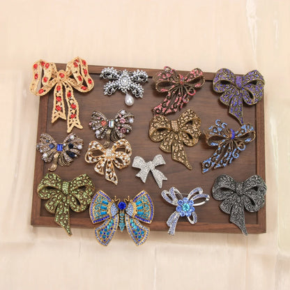Baroque-Style Luxury Bow Brooch for Men and Women, Jewelry and Fashion Accessories, Perfect for Holidays and Parties