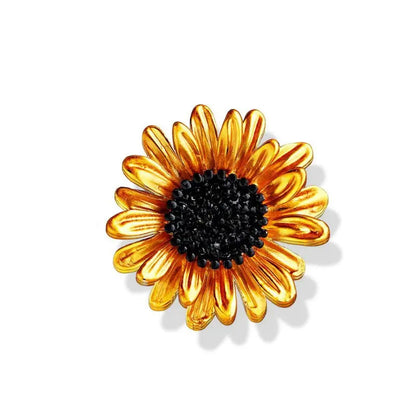 SHMIK High-end Women Girls Fashion Elegant Crystal Daisy Brooch Badges Fashion Exquistie Lady Wedding Party Pin Jewelry Buckles