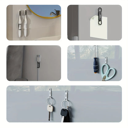 6 Colour Magnetic Pen Holder Office Whiteboard Adhesive Pencil Hooks Adjustable Silicone Magnet Marker Holders for Refrigerator