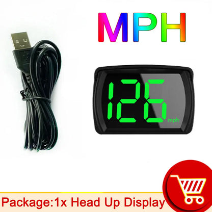 AD Y03 Head Up Display Speedometer MPH KMH Universal Car GPS for HUD Digital Speed Meter Clock Gauge Automotive Accessories