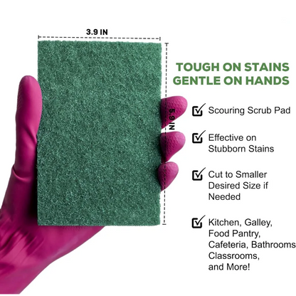 5Pcs Multi-Purpose Cleaning Sponges Scrubbing Pads for Kitchen Bathroom General Dishwashing Tools Scouring Pad