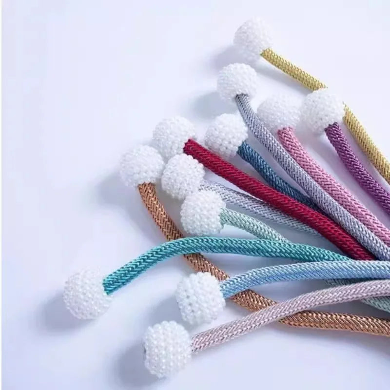 Curtain magnet buckle without punching creative versatile rope ties decoration modern simple straps 2pcs