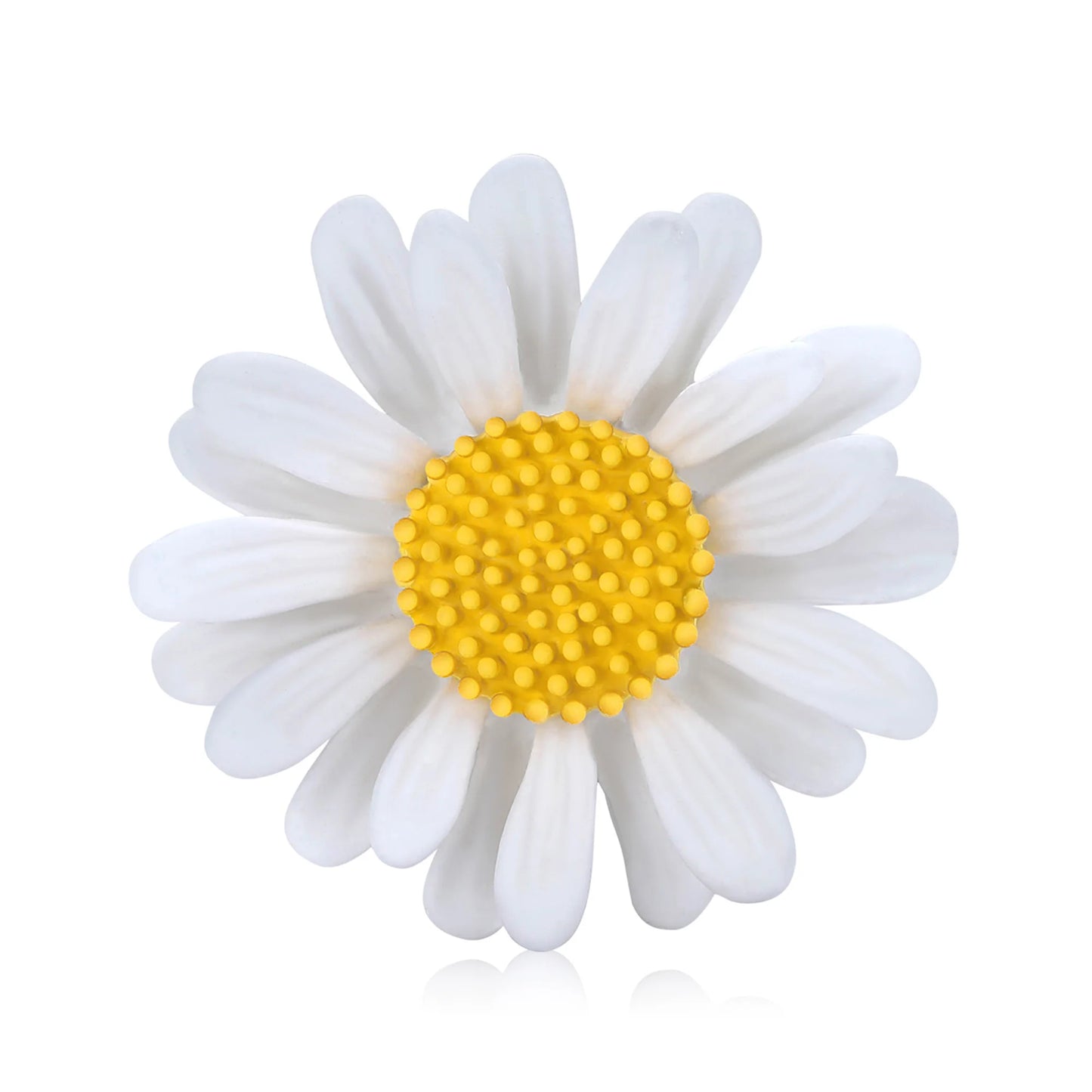 Beaut&Berry Trendy Enamel Daisy Brooches for Women Unisex Plant Sunflower Pins Casual Party Jewelry Accessories Gifts Decoration