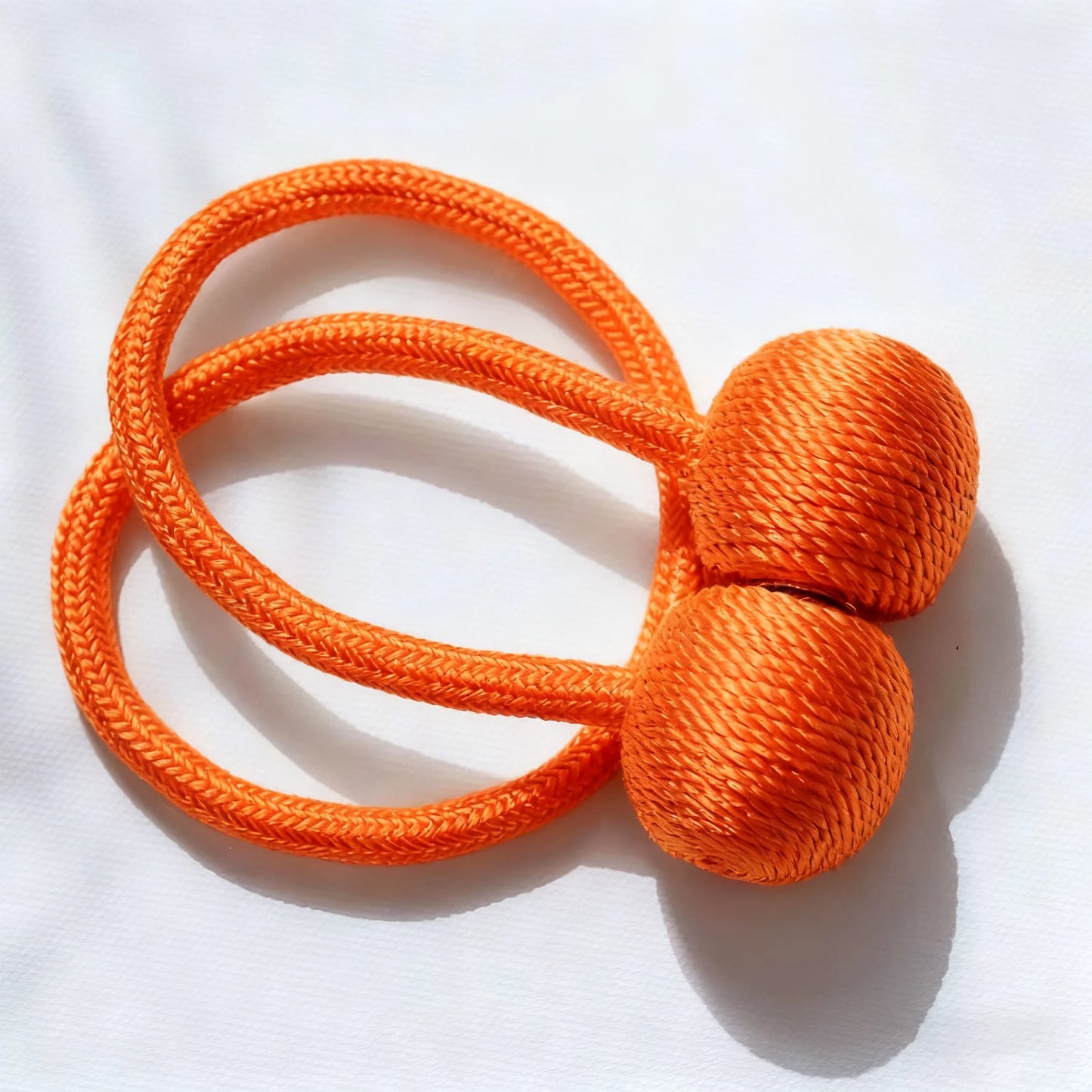 2pcs Magnetic Curtain Tiebacks, Ball Shape Rope Buckle, No Drilling Creative Curtain Straps, Multiple Colors Available