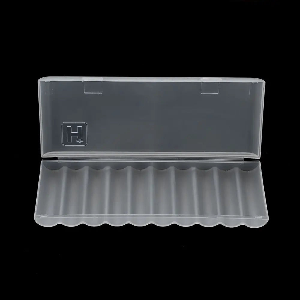 10 Slots Hard Plastic Container Portable Case Battery Storage Box For AAA/AA/18650 Battery Organizer Box Container Accessories