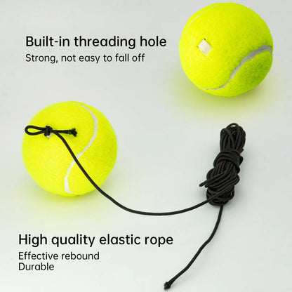 Tennis Training Ball with String Tennis Balls With Elastic Rope Tennis Training Partner Rebound Practice Ball Self Practice Tool
