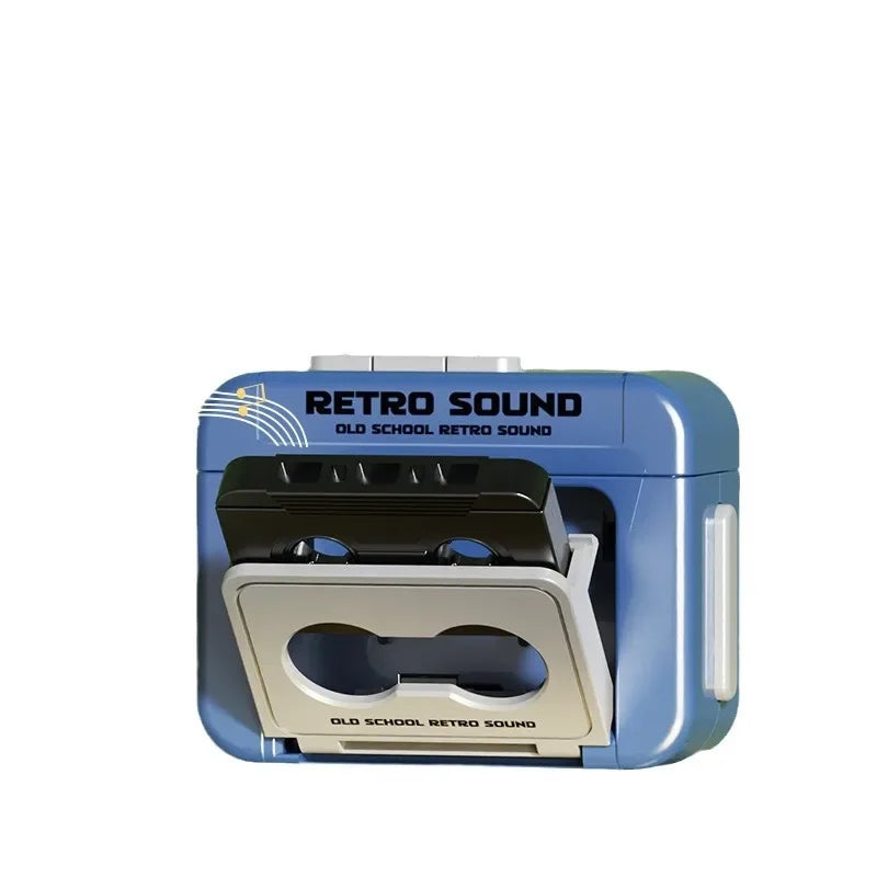 1Pcs Retro Recorder Keychain 15S Recorder Cassette Tape Keyring Student Bag Pendant Couple Friends Gift
