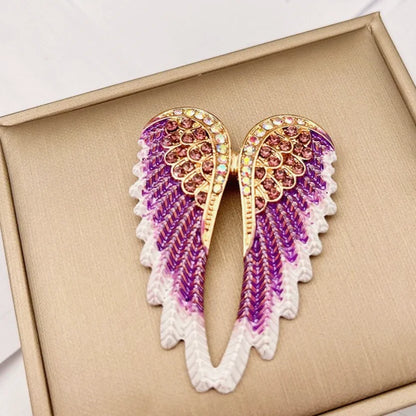 New Fashion Angel Wing Brooches Lady Elegant Exquisite Magpie Versatile Brooch Pins Best Party Gift Jewelry