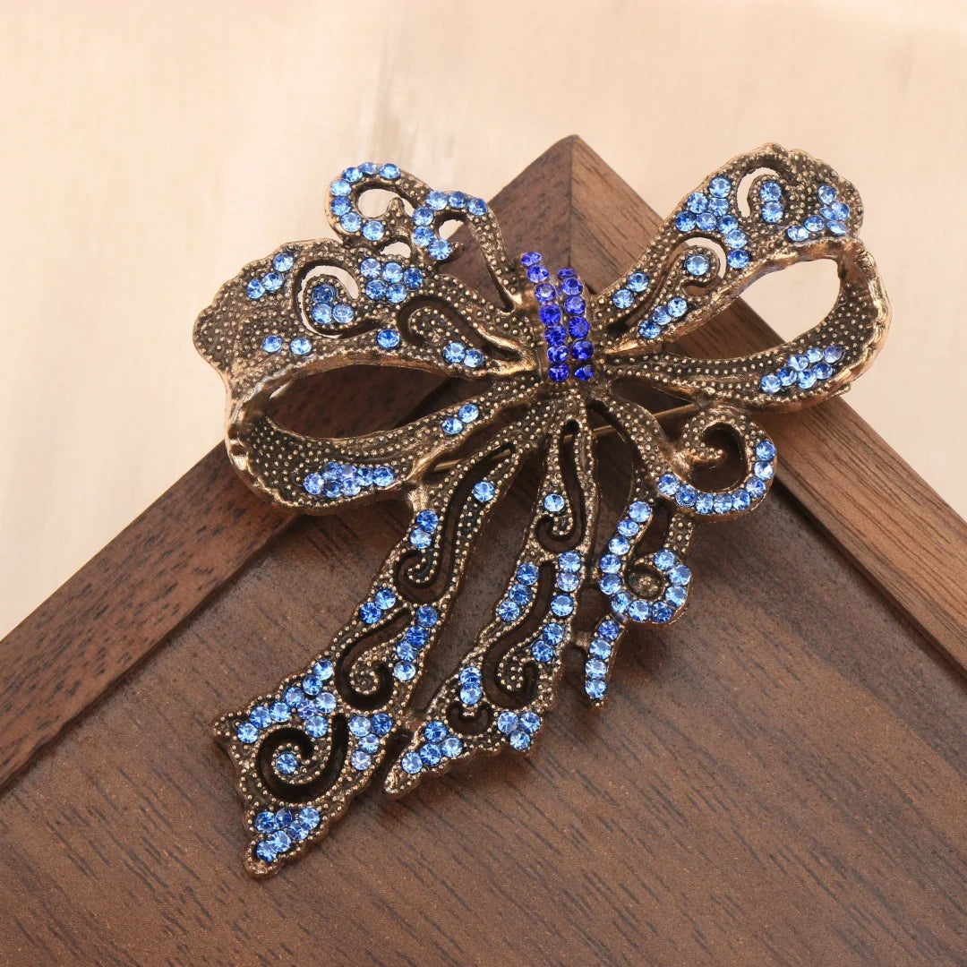 Baroque-Style Luxury Bow Brooch for Men and Women, Jewelry and Fashion Accessories, Perfect for Holidays and Parties
