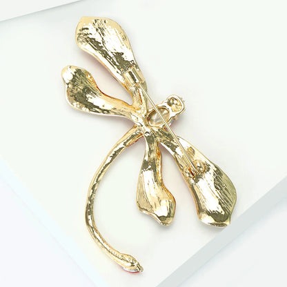 Beaut&Berry Luxury Enamel Dragonfly Brooches for Women Unisex Insect Pins Casual Party Jewelry Accessories Gifts Decoration