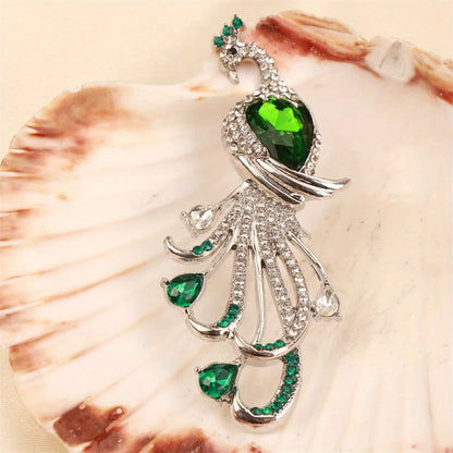 Baroque Luxury Peacock Phoenix Animal Design Men's Women's Brooch Pins，Jewelry AccessoriesWeddingHolidayPartyCoupleSurprise Gift