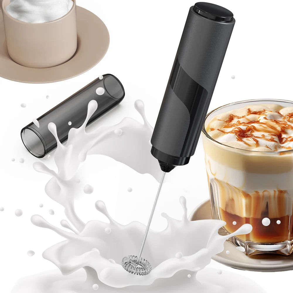 Kitchen Powerful Stirrer Milk Frother Handheld Foam Maker for Lattes,Whisk Drink Mixer for Coffee Electric Egg Beater