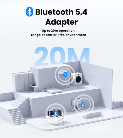 UGREEN USB Bluetooth for PC Bluetooth 5.4 for Bluetooth Keyboard/Mouse/Speakers