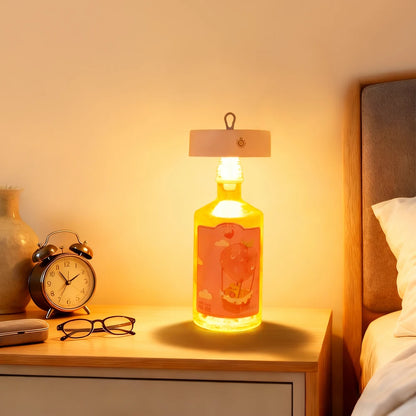 Wine Head Lamp Embedded Bar Restaurant Living Room RGB Dimming Decoration Wine Bottle Table Lamp Atmosphere Light Night Light