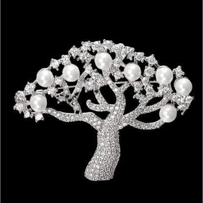Luxury Rhinestone Cocktail Glass Brooch Creative Snowflake Brooch Jewelry Cubic Zirco Brooch Lady Bouquet Christmas Brooch