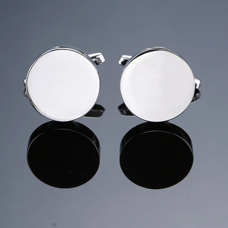 High quality men's French shirt cufflinks brand new fashion laser metal Chinese knot cufflinks manufacturer wholesale