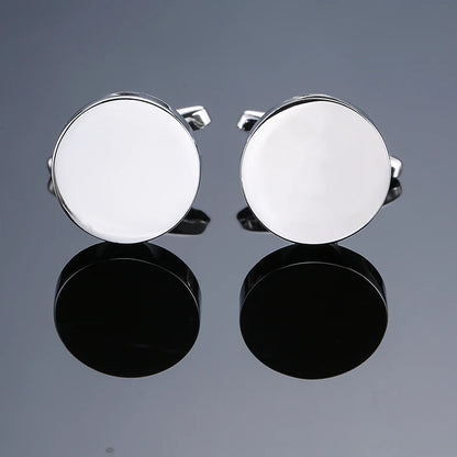High quality men's French shirt cufflinks brand new fashion laser metal Chinese knot cufflinks manufacturer wholesale