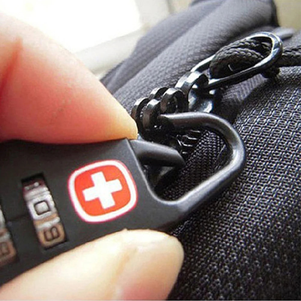 3pcs Outdoor Backpack Handbag Zipper Lock Anti Theft Portable Mini Combination Code Number Lock for Travel Backpack Accessories