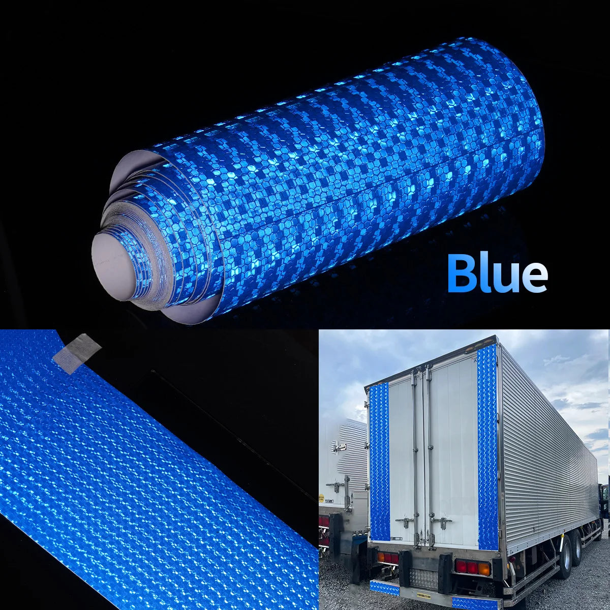 Reflective Safety Mark Tape Stickers Self Adhesive Warning Film for Car Motorcycle Auto Styling