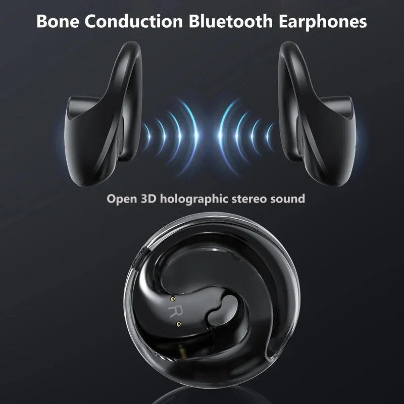 Lenovo OWS Headphones Bone Conduction Earphone Open Ear Sports Bluetooth Headphones Wireless Earbuds With Noise Cancellation