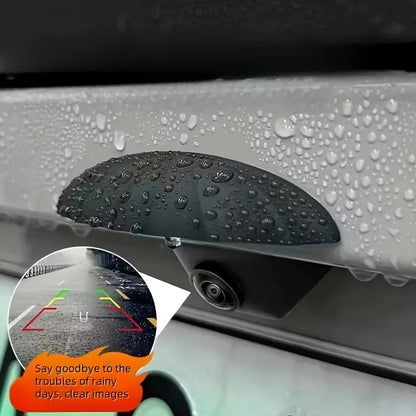 Universal Rear View Camera Rain Shield - All-Weather Protection for Rain, Snow & Dust - Easy Install for All Cars & SUVs