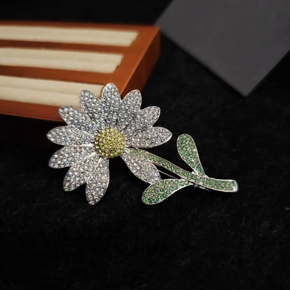 Baroque Luxury Beautiful Sunflower Flower Design Men's and Women's Brooch Pin, JewelryAccessories, WeddingHolidayPartyCoupleGift