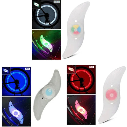 1-3PCS Bike Wheel Spoke Light Tire Lights 3 Mode LED Tyre Tire Flash Lamp Bike Safety Warning Easy to Install MTB  Accessories