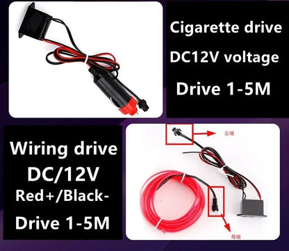 4 Control Modes 5M 4M Multicolor Led Light String Flexible Neon Light Wire Dance Party Atmosphere Decor USB Battery Box Driver