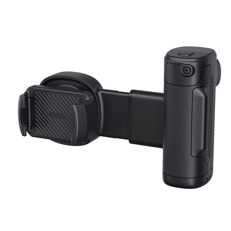 Single-Axis Phone Grip with Bluetooth LED Selfie Light, Adjustable Angle for Smartphone Photography, Video Live Streaming