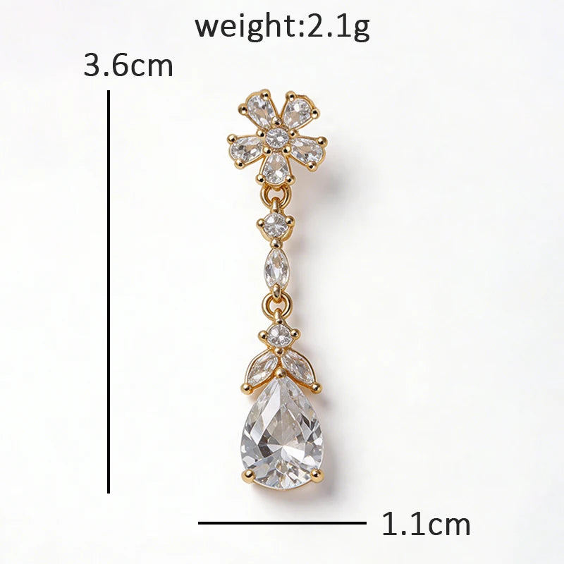 Wuli&baby Lovely Collar Pins For Women Lady's Shirt 4-design Butterfly Water-drop Flower Heart Brooch Pin Fashion Jewelry Gifts
